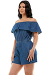 Denim Me Now Romper