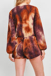 Rust Tie-Dye Romper