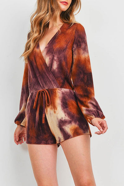 Rust Tie-Dye Romper