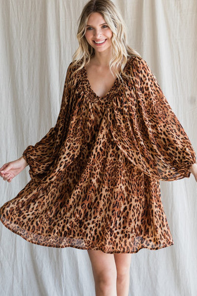 Leopard Me Mini Dress