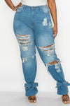 Tie Me Down Jeans Plus Size