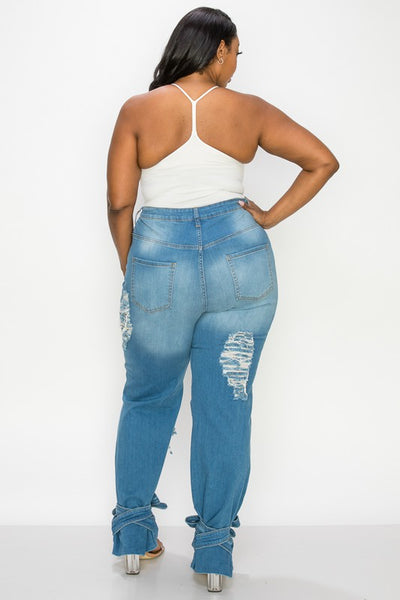 Tie Me Down Jeans Plus Size