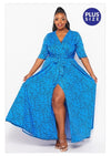 Misty Blue Plus Size Dress