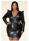 Yo Brooklyn Leather Dress