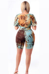 Camel Tie Dye Short Set