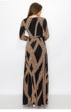 Venechia Maxi Dress ( BLACK/ IVORY )