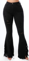 Black Bell Bottom Jeans