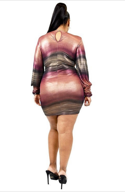 I'm Ready Gold Plus Size Dress