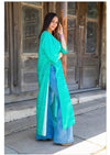 Turquoise Ostrich Duster