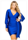 BABY IT'S BLUE PLUS SIZE DRESS