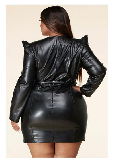 Yo Brooklyn Leather Dress