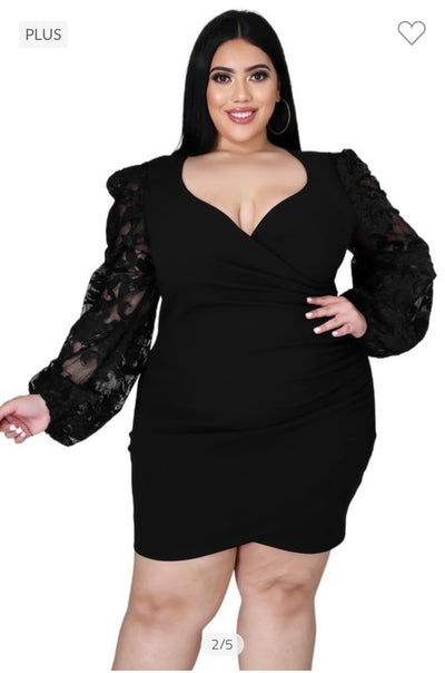 Real Curves Black Dress