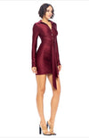 Look At Me Now Burgundy Dress