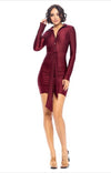 Look At Me Now Burgundy Dress