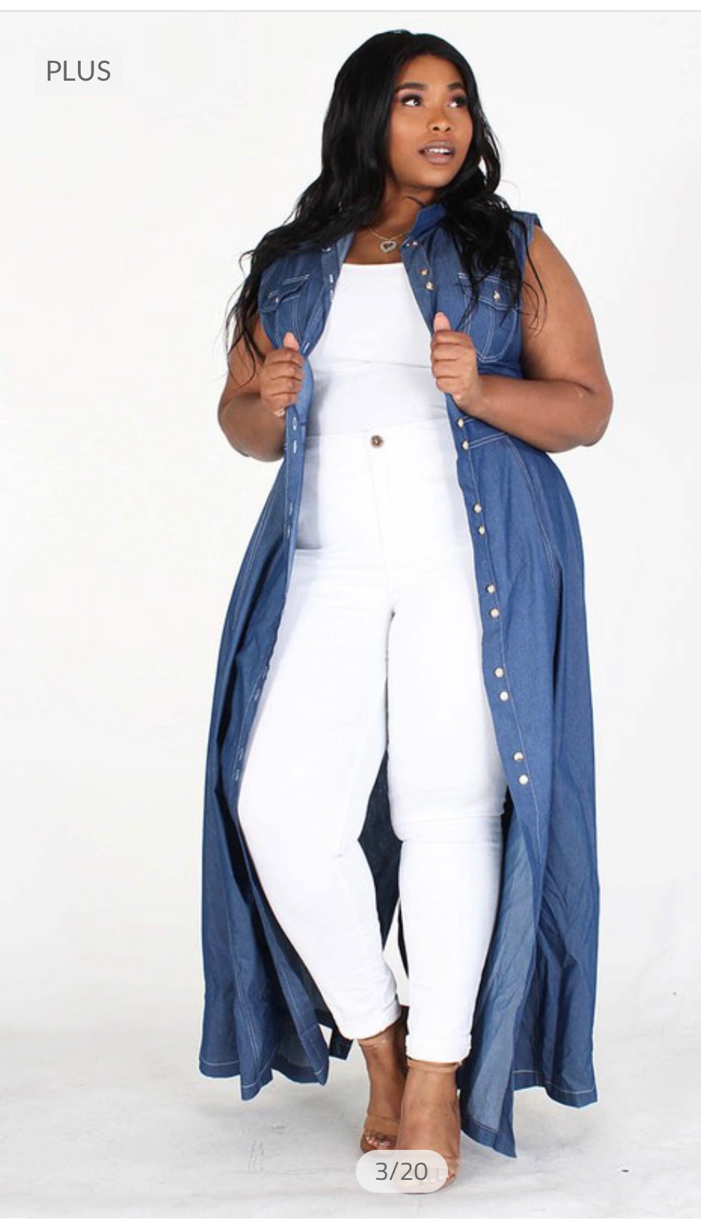 Plus Size Summer Denim Denim Dress For Women Sleeveless, Knee Length, Blue  Midi Skirt In 3X, 4XL, And 5XL Sizes With DHL Shipping 5428 From  Sell_clothing, $20 | DHgate.Com