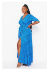 Misty Blue Plus Size Dress