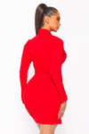 REALLY TRUE LOVE RED TUXEDO DRESS