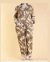 Plus Size Camo Jumpsuit