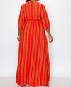 V Neck Maxi Dress