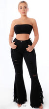 Black Bell Bottom Jeans