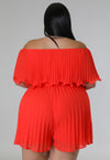 Plus Size Coral Me Romper