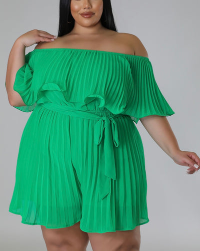 Plus Size Coral Me Romper