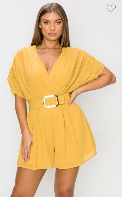 Golden Kimono Romper